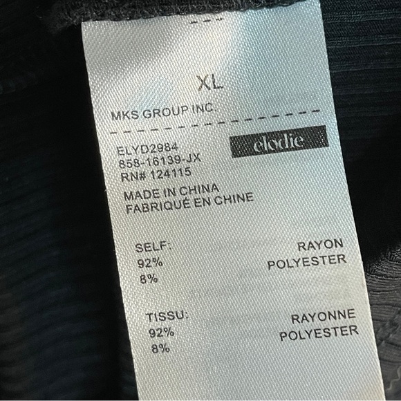 Elodie One-Shoulder Bodycon Dress Black XL - Picture 5 of 6